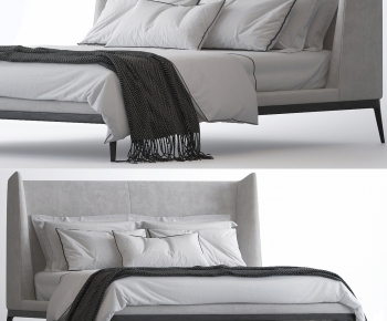 Modern Double Bed-ID:410630943