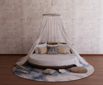 Modern Round Bed-ID:277731902