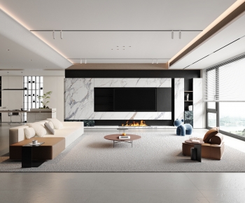 Modern A Living Room-ID:617371088