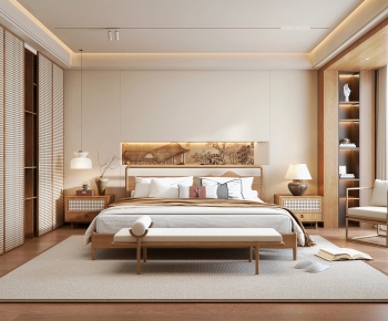 New Chinese Style Bedroom-ID:274362097