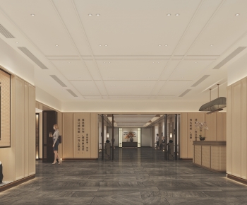 New Chinese Style Lobby Hall-ID:258336076