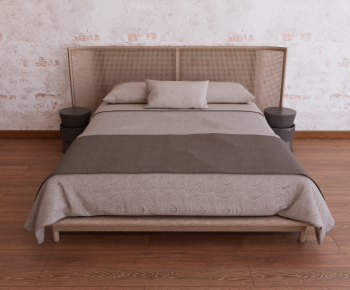 Modern Double Bed-ID:584919933