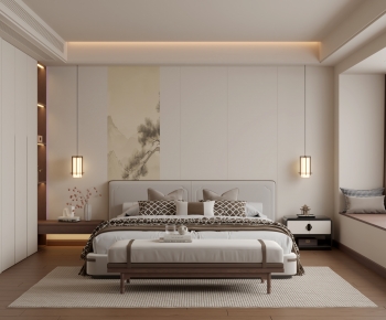 New Chinese Style Bedroom-ID:392527103