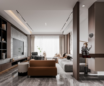 Modern A Living Room-ID:351468092