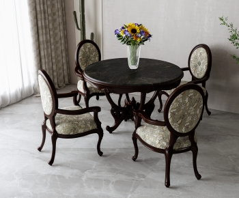 American Style Dining Table And Chairs-ID:867679143