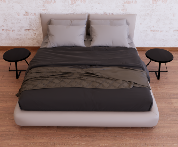 Modern Double Bed-ID:103869487