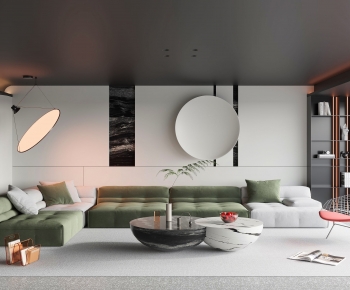 Modern A Living Room-ID:796576985