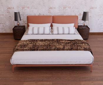 Modern Double Bed-ID:956958069