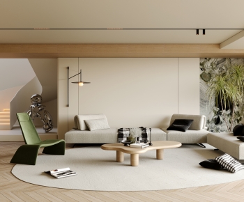 Modern A Living Room-ID:674139025