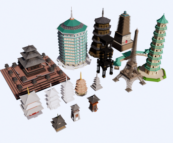 Modern Chinese Style Tower-ID:272221094