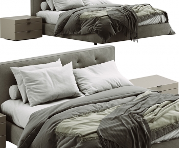 Modern Double Bed-ID:325691946