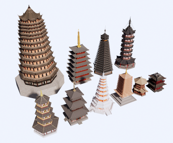 Chinese Style Tower-ID:411450979