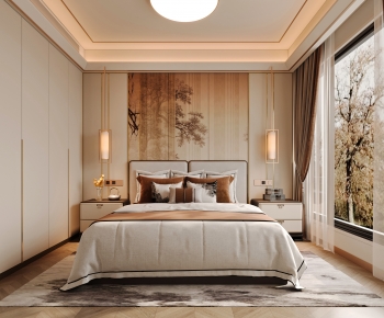 New Chinese Style Bedroom-ID:816293955