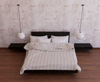 Modern Double Bed-ID:556755074