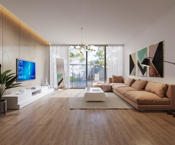 Modern A Living Room-ID:882781984
