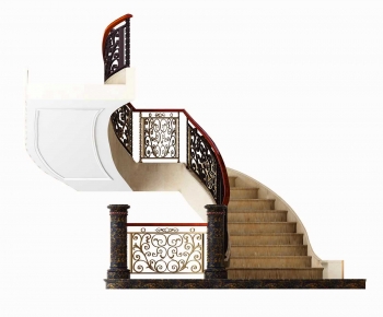 Simple European Style Rotating Staircase-ID:426776896