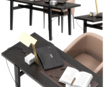 Modern Computer Desk And Chair-ID:549223904