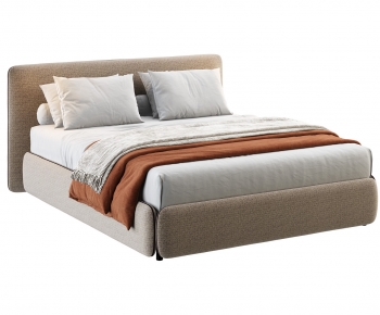 Modern Double Bed-ID:370357044