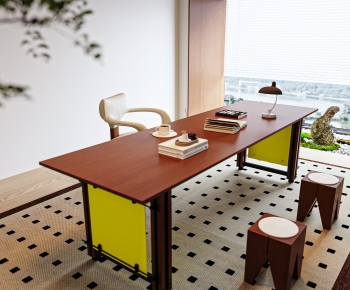 Modern Computer Desk And Chair-ID:316553128