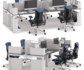 Modern Office Desk And Chair-ID:225971945