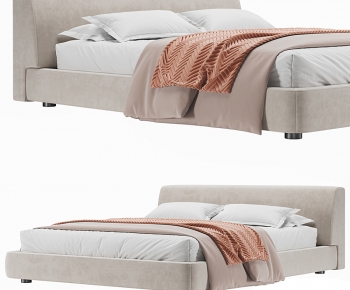 Modern Double Bed-ID:655509003