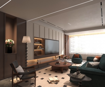 Modern A Living Room-ID:183013922