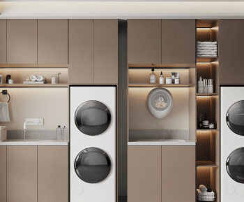 Modern Laundry Cabinet-ID:429248099