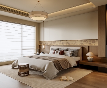 New Chinese Style Bedroom-ID:421782021