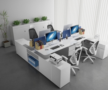 Modern Office Desk And Chair-ID:113729008