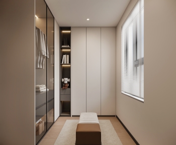 Modern Clothes Storage Area-ID:348534119