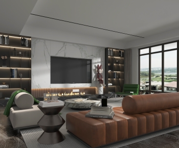 Modern A Living Room-ID:269820933