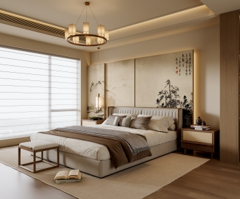 New Chinese Style Bedroom-ID:422305118