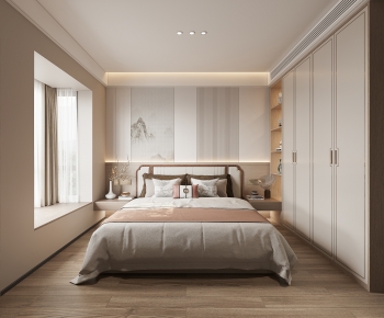 New Chinese Style Bedroom-ID:352211022