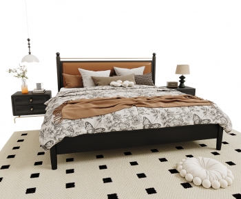 Modern Double Bed-ID:108725071