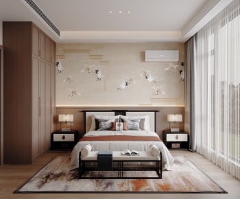 New Chinese Style Bedroom-ID:148987057