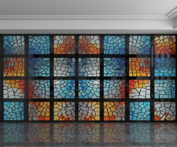 Modern Glass Screen Partition-ID:798996936