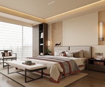 New Chinese Style Bedroom-ID:156107908