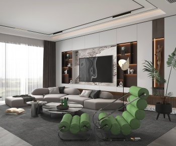 Modern A Living Room-ID:403871066