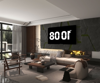 Modern A Living Room-ID:414402015