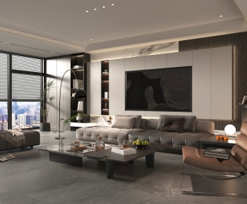 Modern A Living Room-ID:381330015