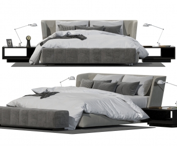 Modern Double Bed-ID:164078959