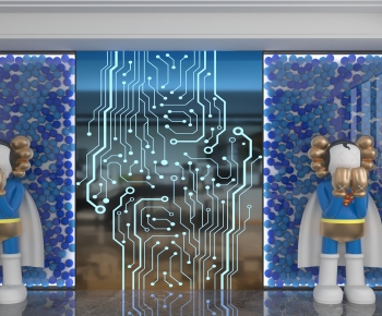 Modern TV Wall-ID:836548097