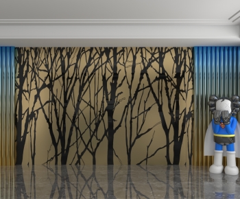 Modern TV Wall-ID:670804021