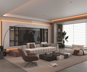 Modern A Living Room-ID:994598955