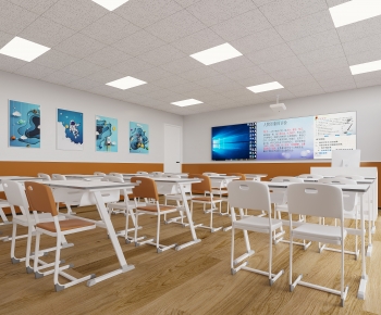 Modern School Classrooms-ID:512744909