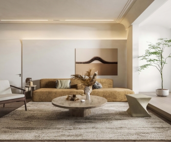 Wabi-sabi Style A Living Room-ID:411463981