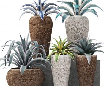 Modern Potted Green Plant-ID:486300032