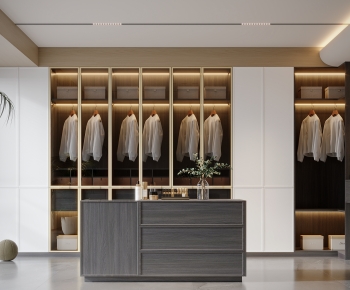 Modern Clothes Storage Area-ID:630893951