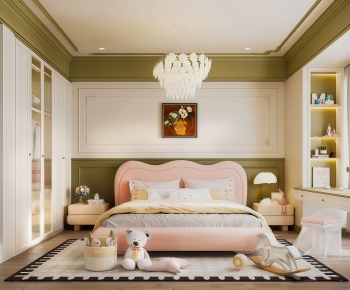 French Style Girl's Room Daughter's Room-ID:842099268