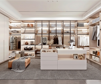 Modern Clothes Storage Area-ID:127710104